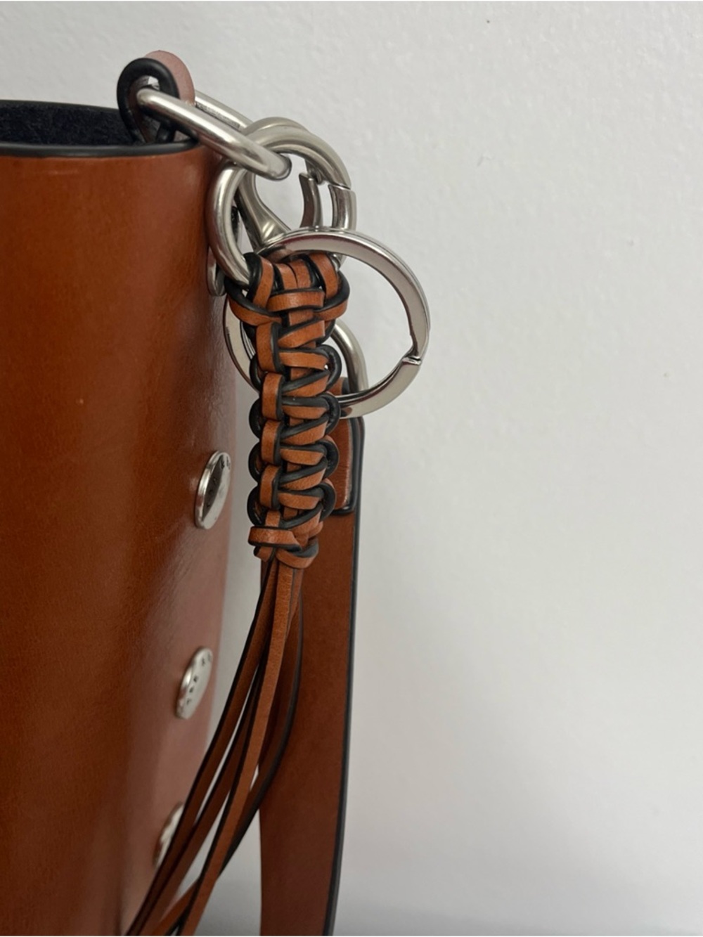 Rag & Bone Atlas Bucket Tan Leather Bag - Picture 15 of 16